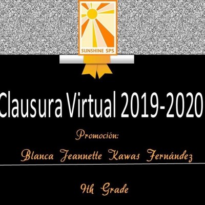 Graduación virtual noveno grado 2019-2020
